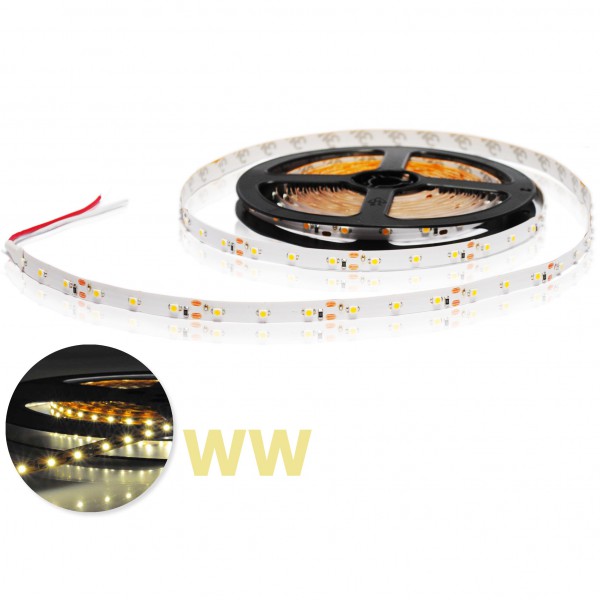 Flexibele LED strip Extra Warm Wit 3528 60 LED/m - Per meter